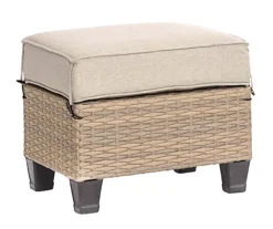 Broyhill Yorktown All-Weather Wicker Cushioned Patio Ottoman -Garden Furniture Store 810589131 1