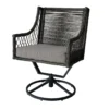 Real Living Arrow Ridge All-Weather Wicker Cushioned Patio Swivel Dining Chairs, 4-Pack 2 Real Living Arrow Ridge All-Weather Wicker Cushioned Patio Swivel Dining Chairs, 4-Pack -Garden Furniture Store 810589367 2