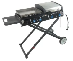 4-Burner Folding Gas Grill With Griddle -Garden Furniture Store 810590436 1