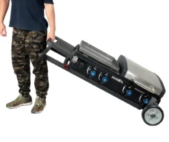 4-Burner Folding Gas Grill With Griddle -Garden Furniture Store 810590436 4