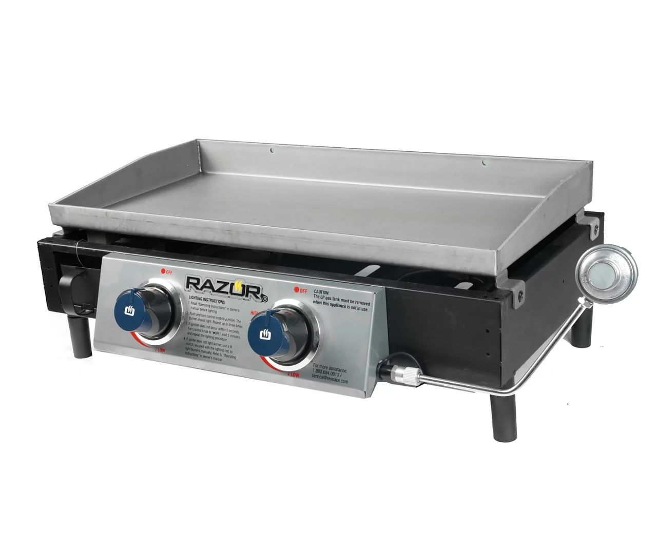 2-Burner Portable Gas Griddle 4 2-Burner Portable Gas Griddle - Image 2