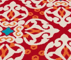 Rilassare Red & Orange Medallion Lattice Outdoor Area Rug, (5' X 7') -Garden Furniture Store 810591263 810591264 810591265 4 1