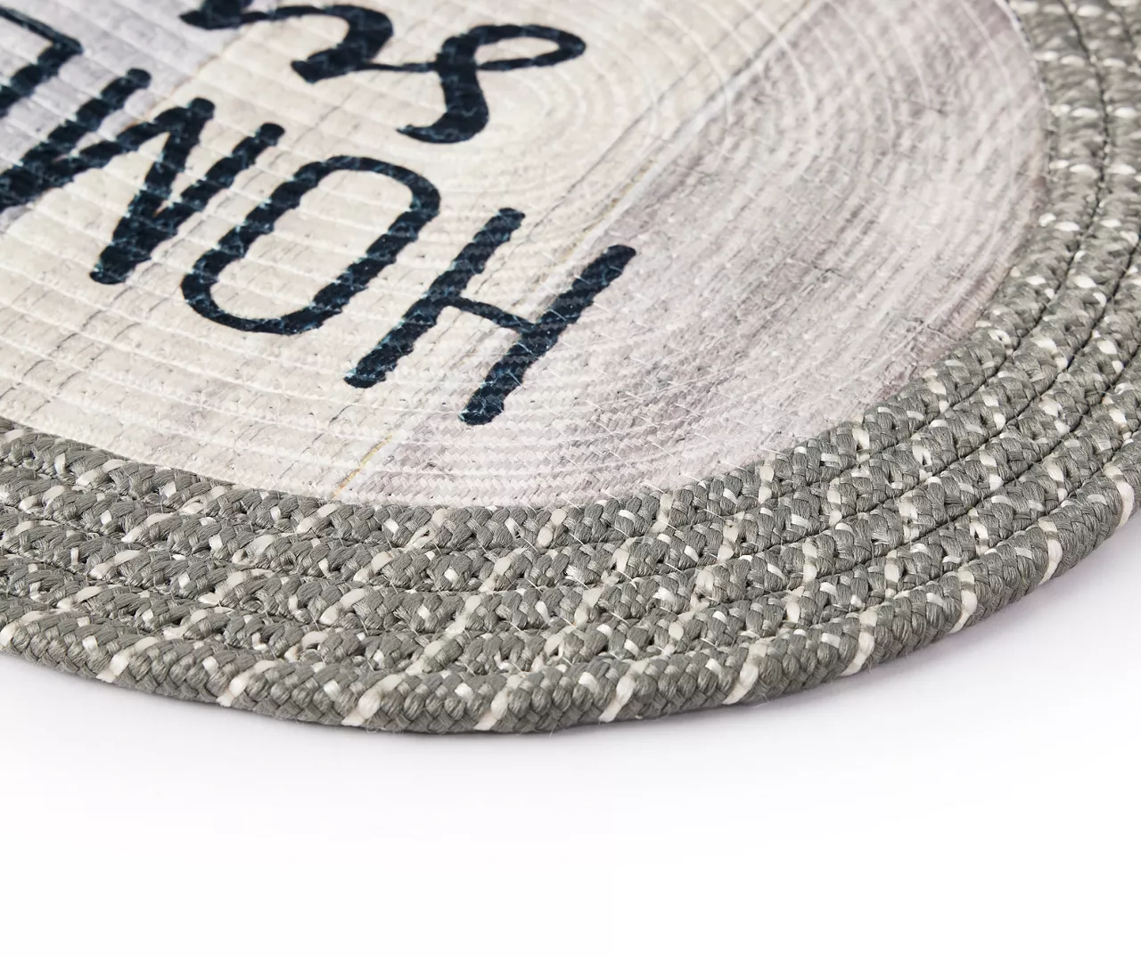 "Home Sweet Home" Gray Braided Accent Rug, (18" X 27") 4 "Home Sweet Home" Gray Braided Accent Rug, (18" X 27") - Image 2