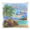 "Changes In Attitudes" Blue Tropical Scene Outdoor Throw Pillow 1 "Changes In Attitudes" Blue Tropical Scene Outdoor Throw Pillow -Garden Furniture Store 810592565 A0