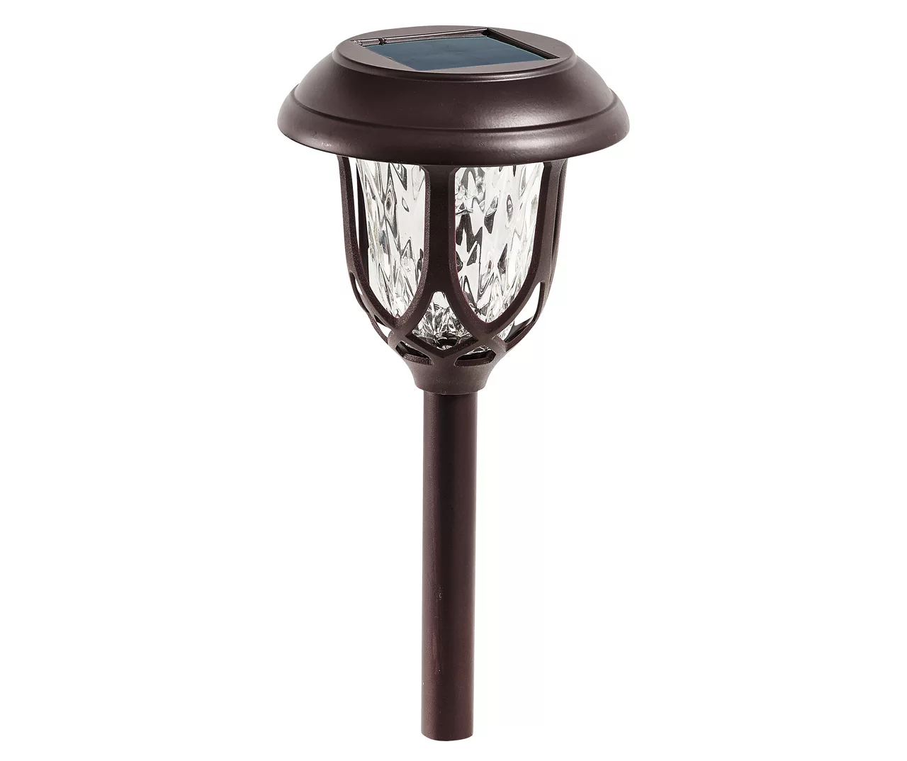 Brown Windowpane 8-Piece LED Solar Pathway Light Set 3 Brown Windowpane 8-Piece LED Solar Pathway Light Set