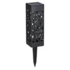 Black Cut-Out Geometric 8-Piece Solar Pathway Light Set -Garden Furniture Store 810594027 A0