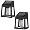 Black Filament LED Solar Wall Light Set, 2-Pack -Garden Furniture Store 810595510 A0 1
