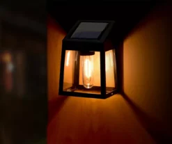 Black Filament LED Solar Wall Light Set, 2-Pack 7 Black Filament LED Solar Wall Light Set, 2-Pack -Garden Furniture Store 810595510 B0 1 1