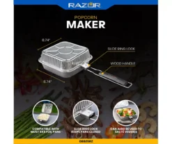 RAZOR Popcorn Maker With 4 Foil Trays -Garden Furniture Store 810597066 7