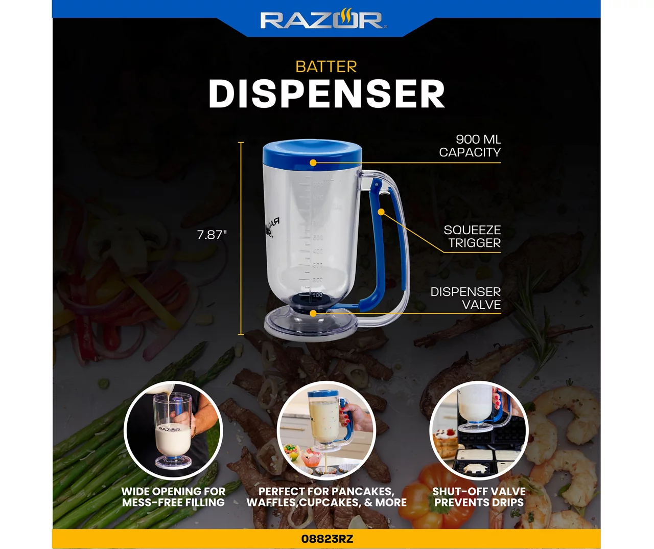 RAZOR 900mL Batter Dispenser 9 RAZOR 900mL Batter Dispenser - Image 7