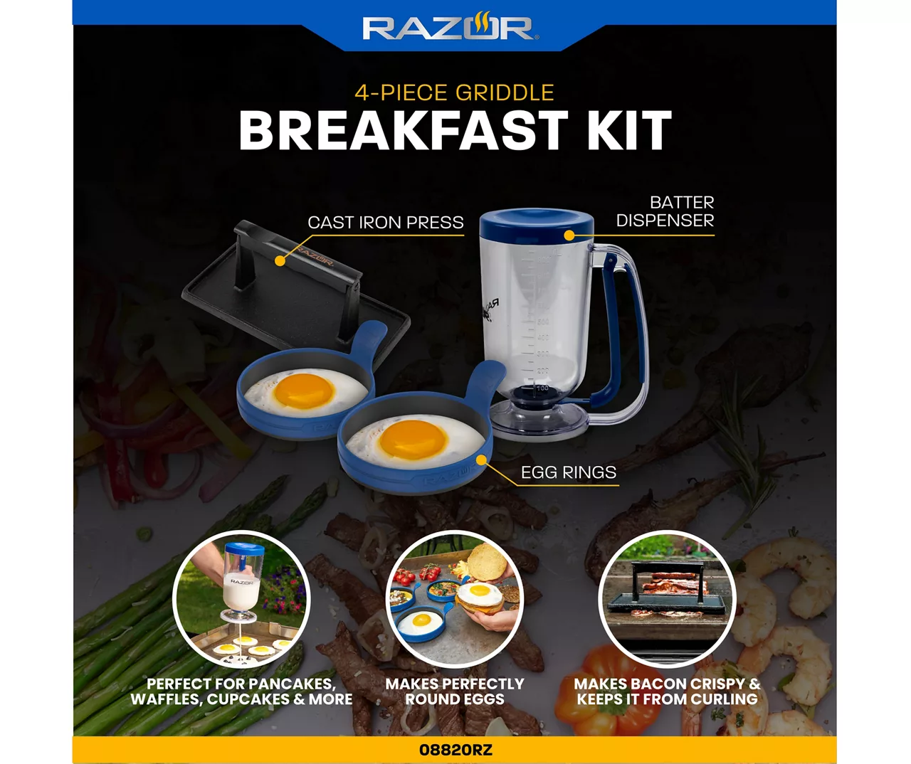 RAZOR 4-Piece Griddle Breakfast Kit 11 RAZOR 4-Piece Griddle Breakfast Kit - Image 9