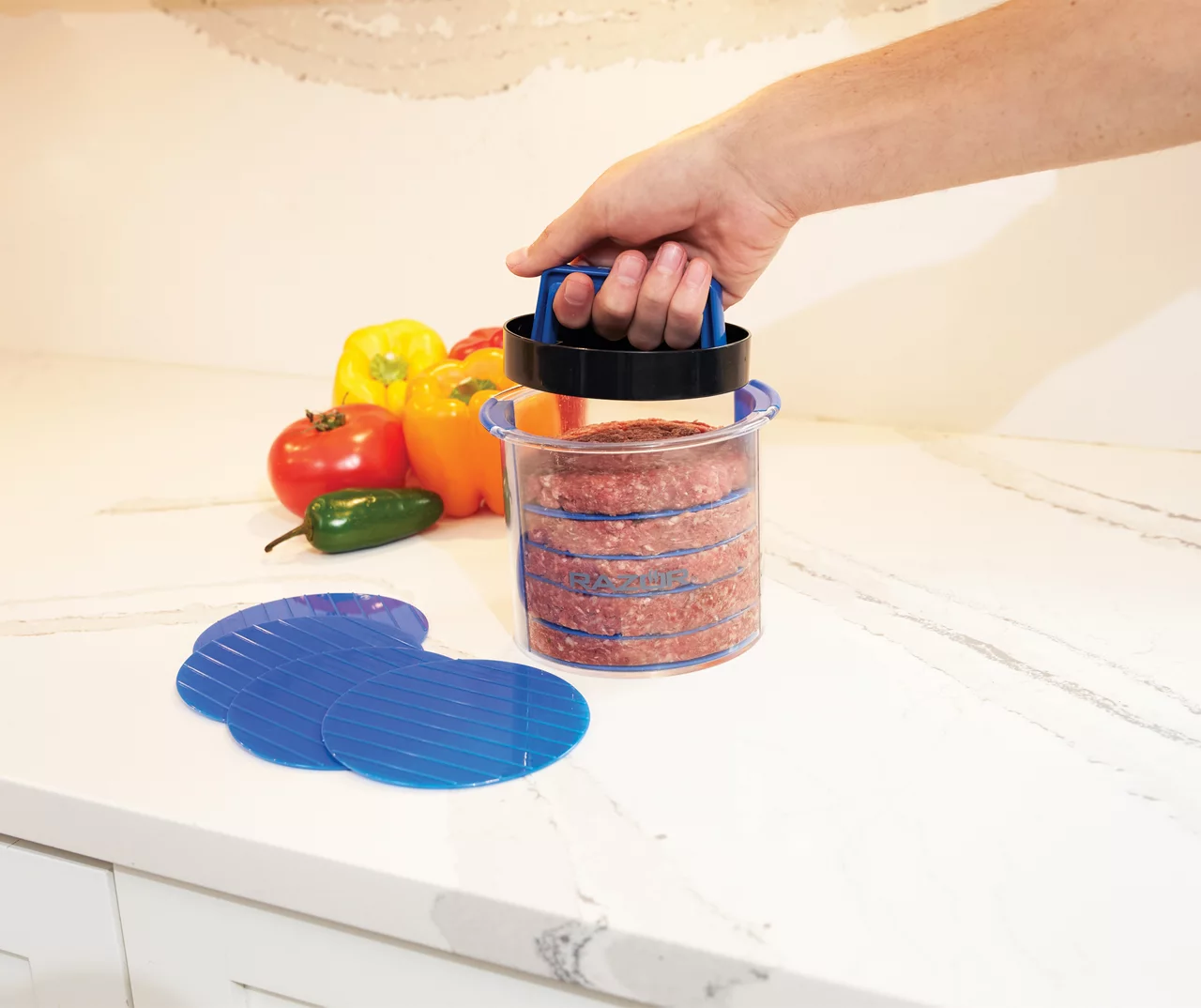 RAZOR 12-Piece Burger Press Caddy Set 6 RAZOR 12-Piece Burger Press Caddy Set - Image 4