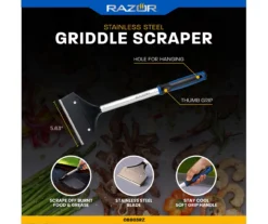 RAZOR Stainless Steel Griddle Scraper 11 RAZOR Stainless Steel Griddle Scraper -Garden Furniture Store 810597085 4
