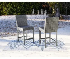 45.1" Palazzo All-Weather Wicker Patio Bar Stools, 2-Pack -Garden Furniture Store 810599418 7