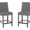 45.1" Palazzo All-Weather Wicker Patio Bar Stools, 2-Pack -Garden Furniture Store 810599418 8