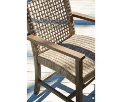 Germalia All-Weather Wicker Patio Dining Armchairs, 2-Pack -Garden Furniture Store 810599419 3
