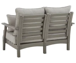Visola Wood Look Cushioned Patio Loveseat 10 Visola Wood Look Cushioned Patio Loveseat -Garden Furniture Store 810599445 3