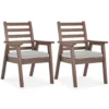 Emmeline Wood Look Cushioned Patio Armchairs, 2-Pack 2 Emmeline Wood Look Cushioned Patio Armchairs, 2-Pack -Garden Furniture Store 810599446 6