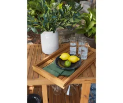 Kailani Honey Rolling Patio Serving Cart 21 Kailani Honey Rolling Patio Serving Cart -Garden Furniture Store 810599454 10