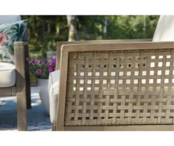 Barn Cove Wood Cushioned Patio Loveseat -Garden Furniture Store 810599479 8