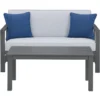 Fynnegan Gray Wood Cushioned Patio Loveseat & Coffee Table Set 2 Fynnegan Gray Wood Cushioned Patio Loveseat & Coffee Table Set -Garden Furniture Store 810599482 12