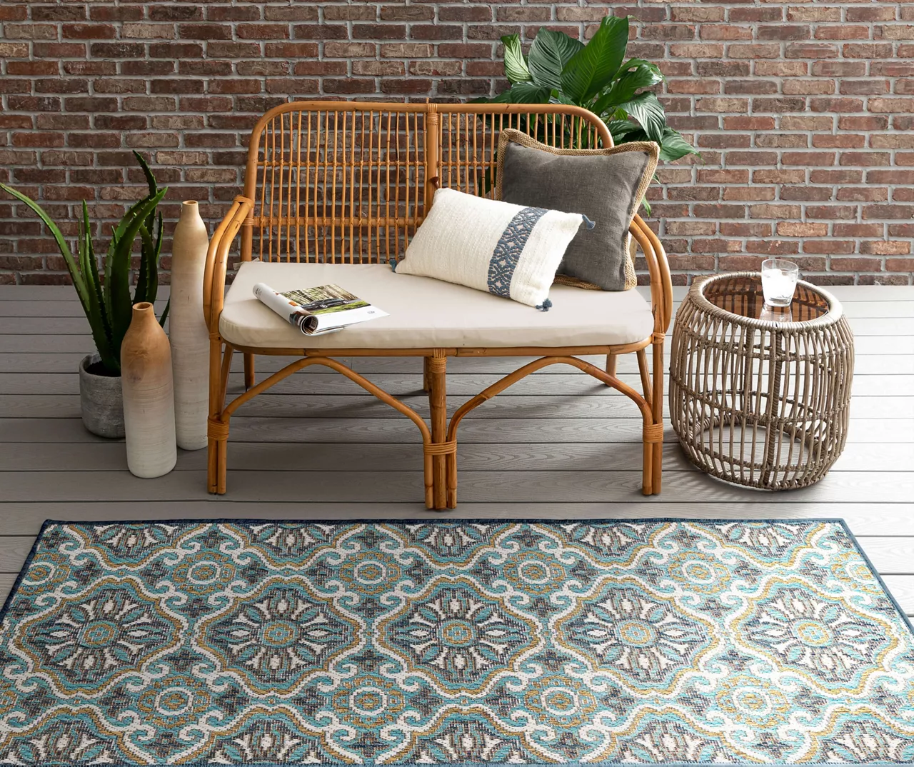 Mohawk Home Waterside Blue Area Rug 11 Mohawk Home Waterside Blue Area Rug - Image 9