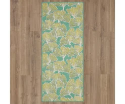Mohawk Treasured Garden Lime Green & Turquoise Botanical Outdoor Area Rug -Garden Furniture Store 810600346 A0 2