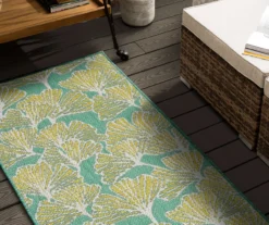 Mohawk Treasured Garden Lime Green & Turquoise Botanical Outdoor Area Rug -Garden Furniture Store 810600346 A0 4