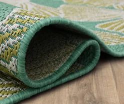 Mohawk Treasured Garden Lime Green & Turquoise Botanical Outdoor Area Rug -Garden Furniture Store 810600347 A8 5