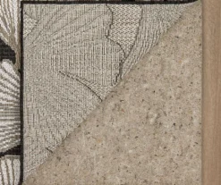 Mohawk Treasured Garden Dark Gray & White Botanical Outdoor Area Rug -Garden Furniture Store 810600350 A8 2