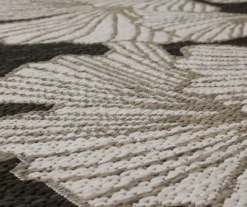 Mohawk Treasured Garden Dark Gray & White Botanical Outdoor Area Rug -Garden Furniture Store 810600351 A8 3