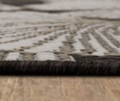 Mohawk Treasured Garden Dark Gray & White Botanical Outdoor Area Rug -Garden Furniture Store 810600351 A8 4