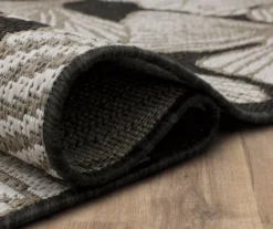 Mohawk Treasured Garden Dark Gray & White Botanical Outdoor Area Rug -Garden Furniture Store 810600351 A8 5
