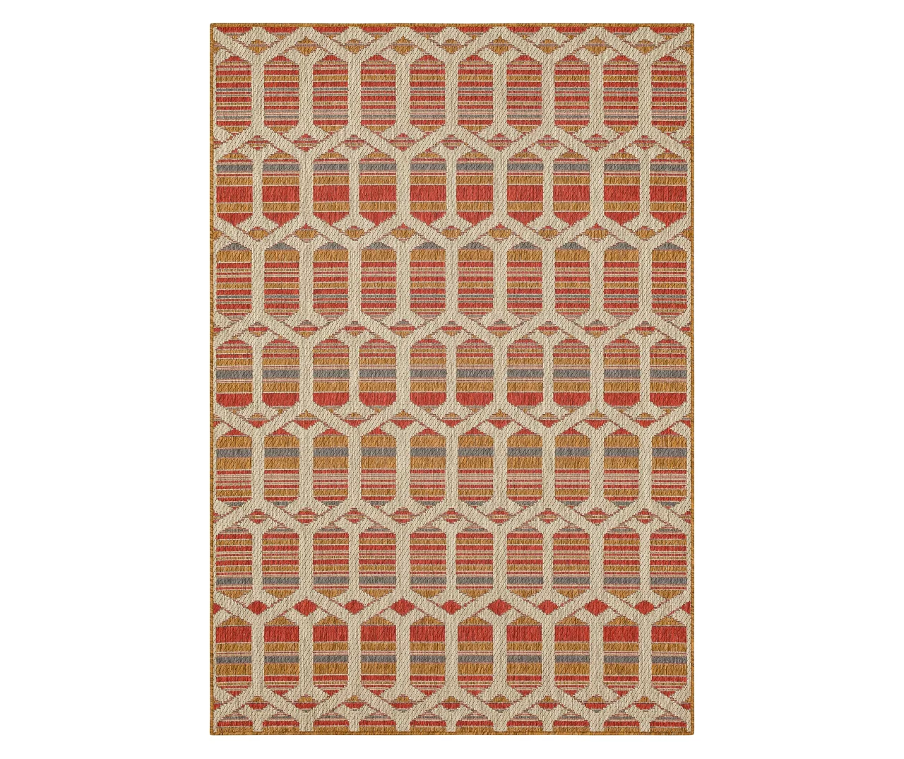 Mohawk Home Cabana Geo Rust Area Rug 5 Mohawk Home Cabana Geo Rust Area Rug - Image 3