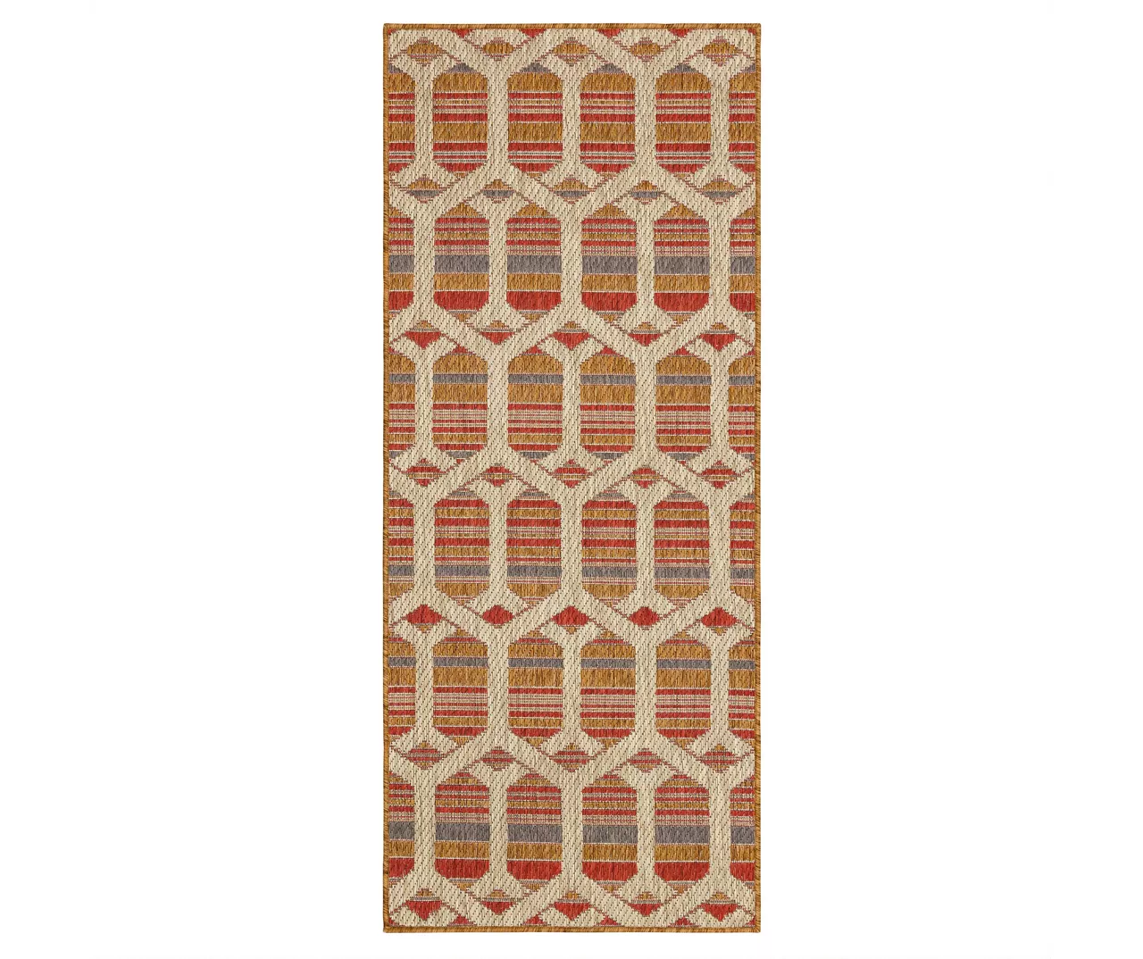 Mohawk Home Cabana Geo Rust Area Rug 6 Mohawk Home Cabana Geo Rust Area Rug - Image 4
