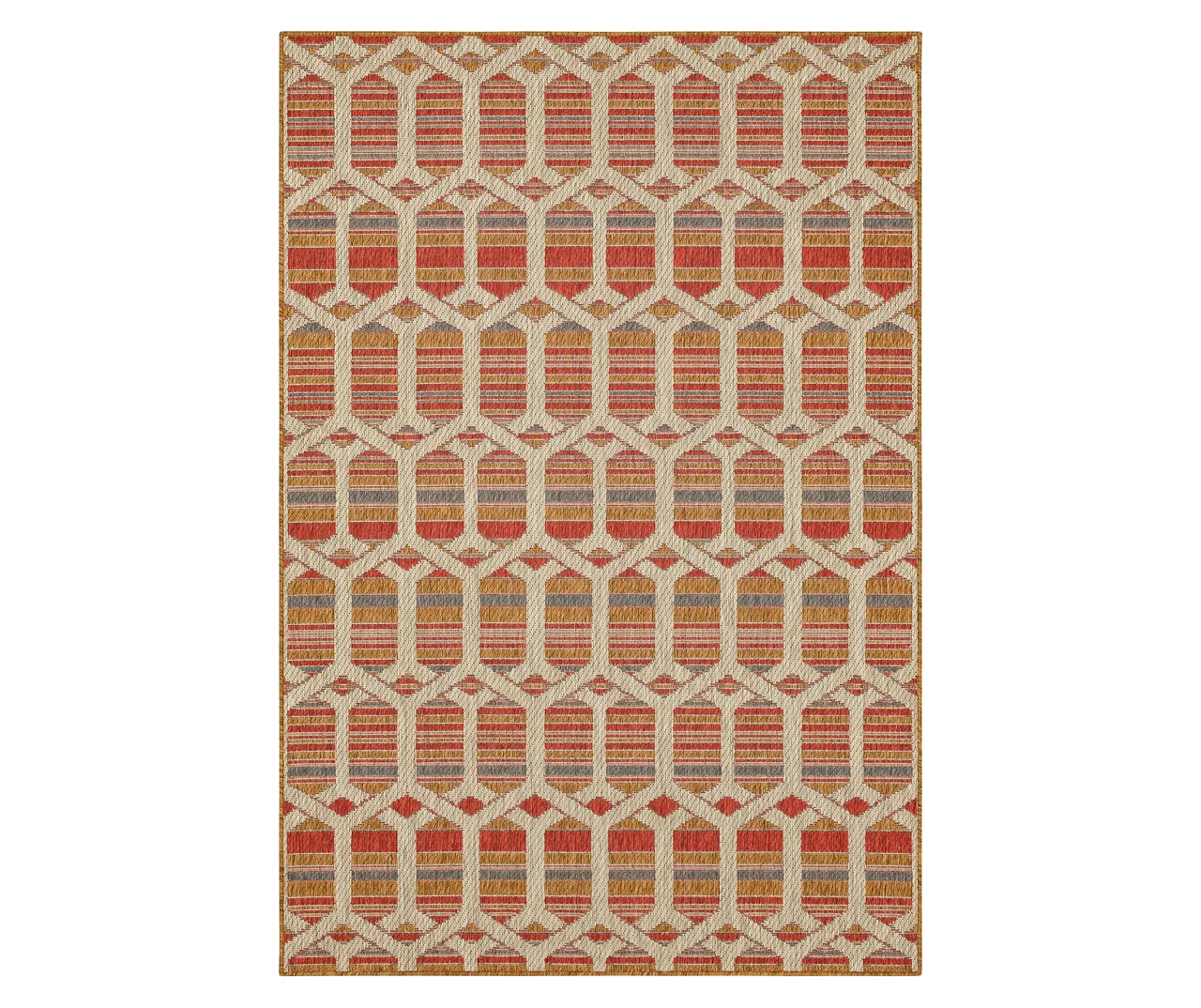 Mohawk Home Cabana Geo Rust Area Rug 4 Mohawk Home Cabana Geo Rust Area Rug - Image 2