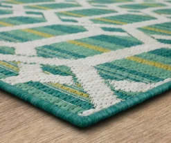 Mohawk Home Cabana Geo Teal Area Rug -Garden Furniture Store 810601052 A8 1