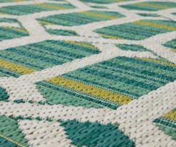 Mohawk Home Cabana Geo Teal Area Rug -Garden Furniture Store 810601054 A8 3