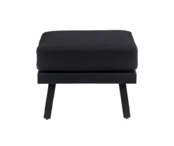 Marcy Black Metal Cushioned Patio Ottoman -Garden Furniture Store 810607957 A1 2