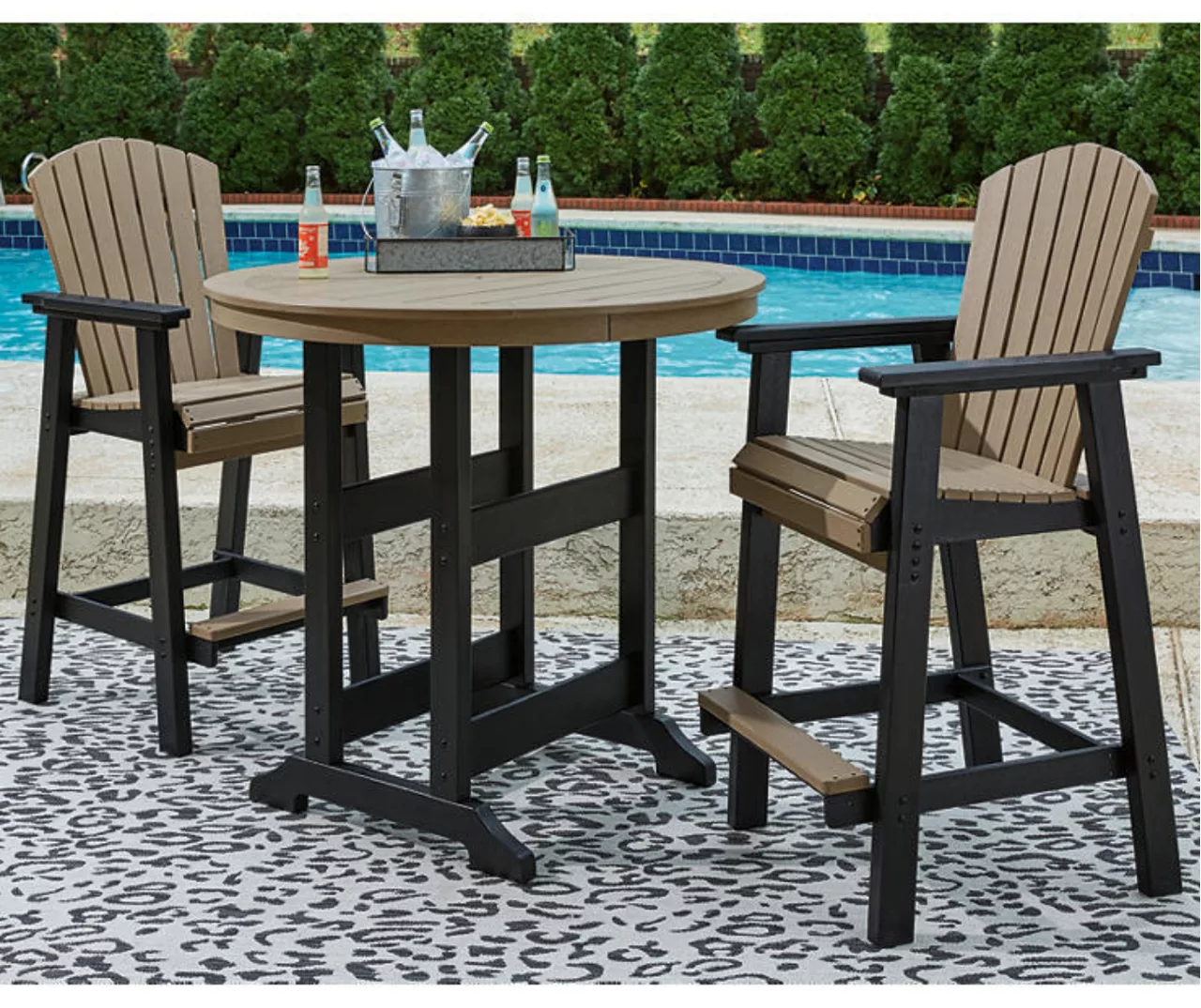 Fairen Trail Wood Look Bar-Height Dining Table 6 Fairen Trail Wood Look Bar-Height Dining Table - Image 4