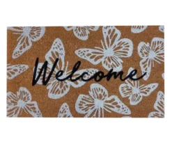 Melville Aspen White & Navy Stripe 2-Piece Layering Accent Rug & Mat Set -Garden Furniture Store 810610156 A0 3