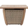 37" Ambercove Belson All-Weather Wicker & Wood Look Gas Fire Pit Table -Garden Furniture Store 810612213 A0 1