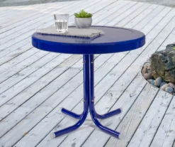 Northlight Retro Tulip Solid Metal Patio Side Table -Garden Furniture Store 810612995 A0 2