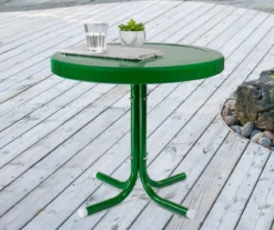 Northlight Retro Tulip Solid Metal Patio Side Table -Garden Furniture Store 810612996 A0 2